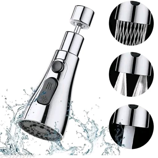 Deoxys 360 °Swivel tap Adapter G1/2 Kitchen Sink Tap Spray Head Pull Out Tap Faucet Set