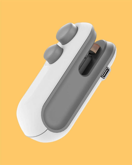 Portable Mini Sealing Machine 2 in 1 USB Rechargeable Magnetic Bag Sealer Heat Seal with